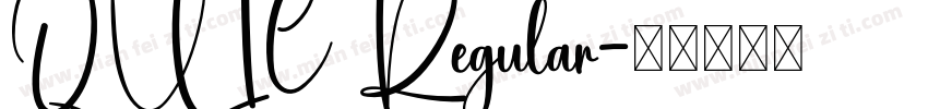 QUIC Regular字体转换